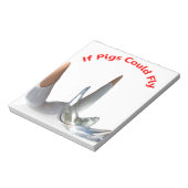 Als varkens kunnen vliegen notitieblok (Linkerzijde)