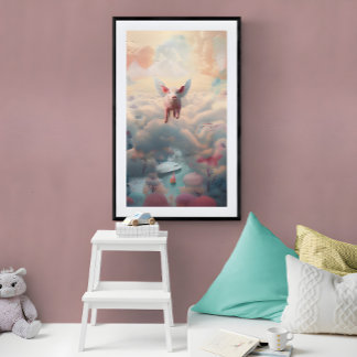 Als varkens over het Paradise-poster kunnen vliege Poster