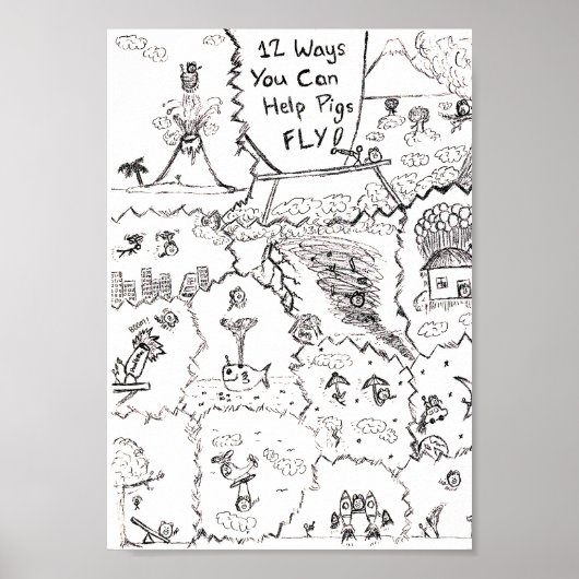 Als Varkens vliegen... 12 manieren om hen te helpe Poster (Voorkant)