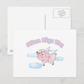 als varkens vliegen briefkaart (Voorkant / Achterkant)