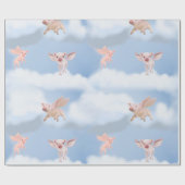 Als Varkens Vliegen cadeauverpakking Cadeaupapier (Vlak)