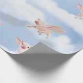 Als Varkens Vliegen cadeauverpakking Cadeaupapier (Hoek)