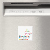 Als varkens vliegen... Magneet (Insitu (Vaatwasser))