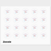 als varkens vliegen ronde sticker (Vel)