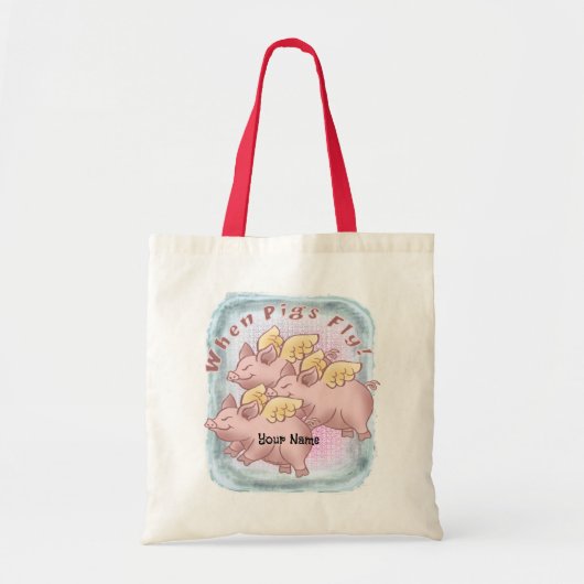 Als varkens vliegen tote bag (Voorkant)