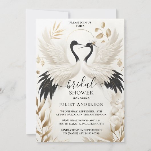 Als veer Aziatische Sky Cloud Crane Fun Vrijgezell Kaart (Voorkant)