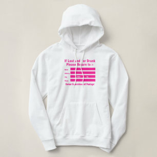 Als verloren en/of Drink, ga dan terug naar Hoodie