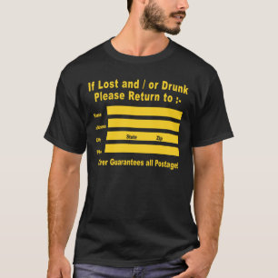 Als verloren en/of Drink, ga dan terug naar T-shirt