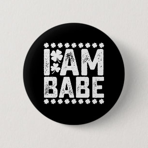 Als Verloren Keer Terug Naar Babe Ik Ben Babe Kopp Ronde Button 5,7 Cm