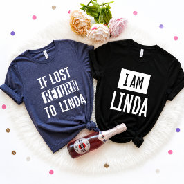 Als Verloren, Terug naar Aangepaste Naam Grappige  T-shirt