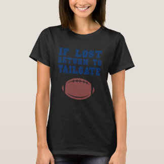 Als verloren terug naar Tailgate Wit Tailgating Ui T-shirt