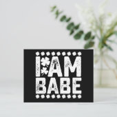 Als verloren terugkeer naar babe ik ben babe koppe briefkaart (Staand voorkant)