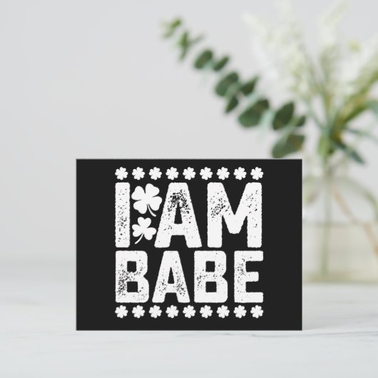 Als verloren terugkeer naar babe ik ben babe koppe briefkaart (Staand voorkant)