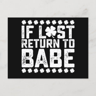 Als verloren terugkeer naar babe ik ben babe koppe briefkaart
