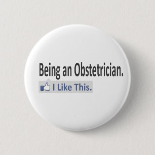 Als verloskundige... vind ik dit leuk ronde button 5,7 cm