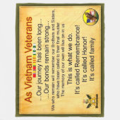 ALS VIETNAMVETERANS FLEECE DEKEN (Voorkant)