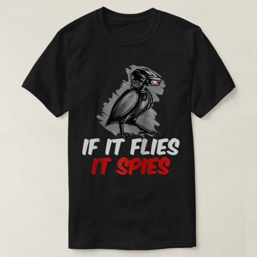 Als vliegen het bespioneert, zijn de theatervogels t-shirt (Design voorkant)