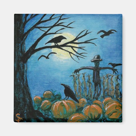 Als vogelverschrikkers slapen magneet (Voorkant)