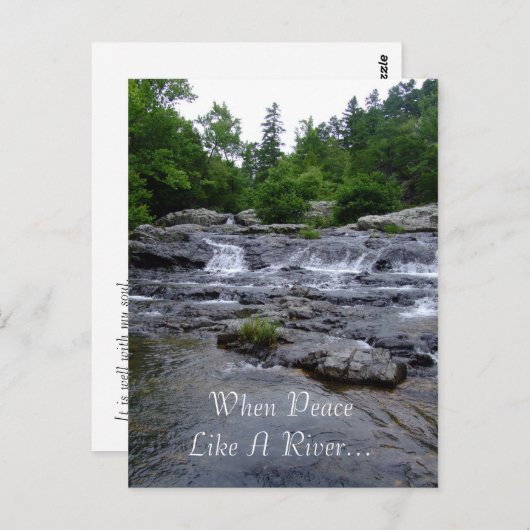 Als vrede een rivier is... briefkaart (Voorkant / Achterkant)