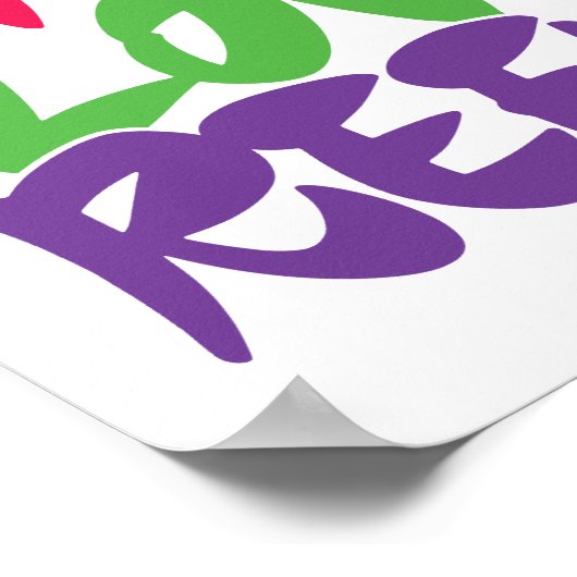 Als vreugde een gewoonte is, is liefde een reflex poster (Hoek)