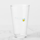 Als vrijdag Drink bier Glas (Voorkant)