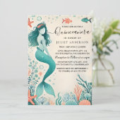 Als watervissen leven onder het Zee Quinceanera Kaart (Staand voorkant)