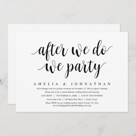 Als we dat doen, zijn we partij bij het huwelijk.. kaart (Voorkant / Achterkant)