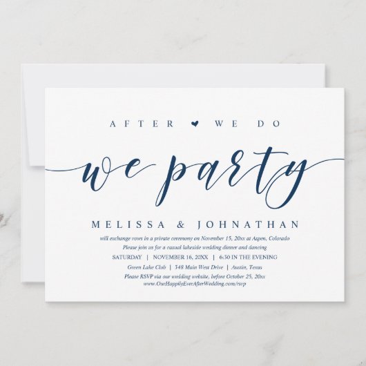 Als we dat doen, zijn we partij bij het huwelijk.. kaart (Voorkant)