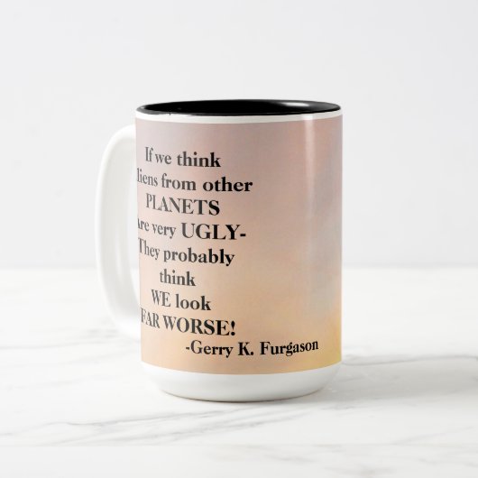 ALS WE DENKEN TWEEKLEURIGE KOFFIEMOK (Voorkant links)