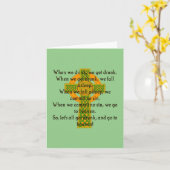 Als we drinken worden we dronken - Ierse Quote Kaart (Gele Bloem)