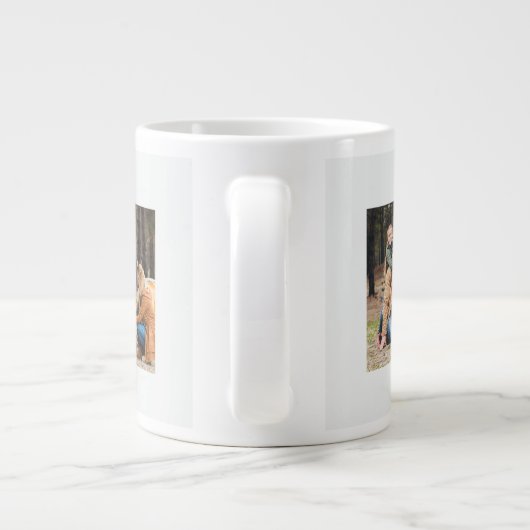 Als we elkaar 3 fotocollage hebben grote koffiekop (Achterkant)