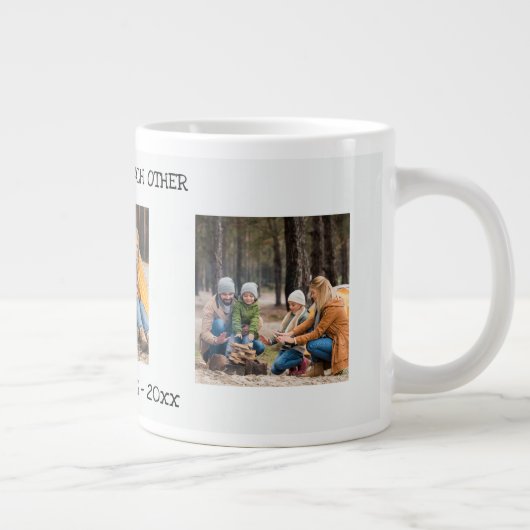 Als we elkaar 3 fotocollage hebben grote koffiekop (Rechts)