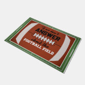 Als we het veld Football niet beantwoorden Deurmat (Schuin)