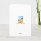 Als we iemand verliezen, dan houden we van 'Beach Kaart (Achterkant)