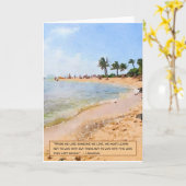 Als we iemand verliezen, dan houden we van 'Beach Kaart (Gele Bloem)