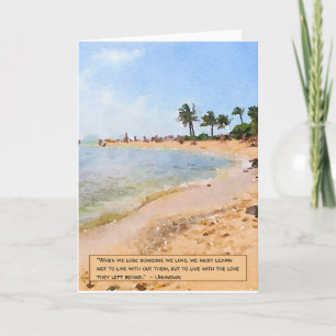 Als we iemand verliezen, dan houden we van 'Beach  Kaart