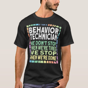 Als we klaar zijn met de ABA-therapie van een tech T-shirt