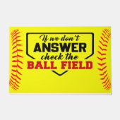 Als we niet antwoorden, controleer het balveld, gr deurmat (Voorkant)