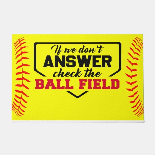 Als we niet antwoorden, controleer het balveld, gr deurmat (Voorkant)