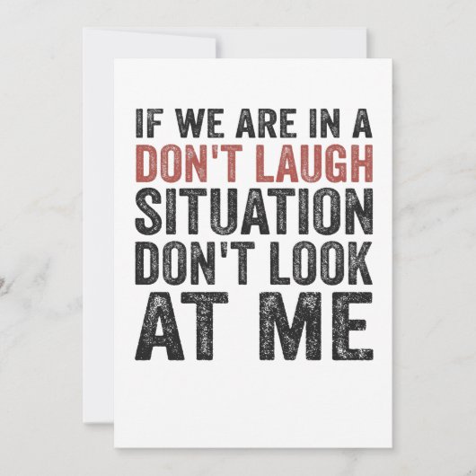 Als we op een Don't Laugh Situation staan, kijk da Kaart (Voorkant)