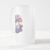 Als we stoppen met stemmen - grappige Amerikaanse  Matglas Bierpul (Voorkant links)