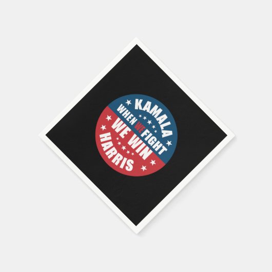 Als we vechten winnen we 2024 Kamala Harris USA Servet (Hoek)