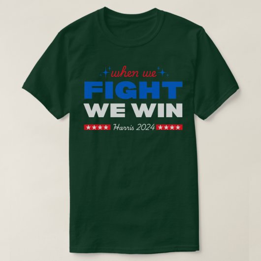 Als we vechten winnen we een shirt (Design voorkant)