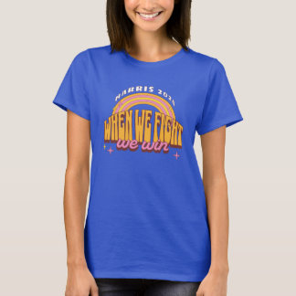 Als we vechten winnen we Harris 2024 T-shirt