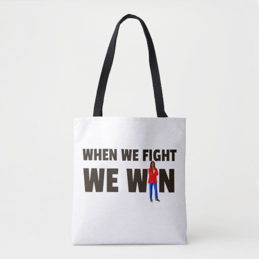 Als we vechten winnen we Harris Canvas tas (Voorkant)