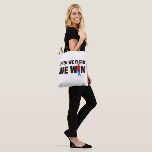 Als we vechten winnen we Harris Canvas tas (Op model)