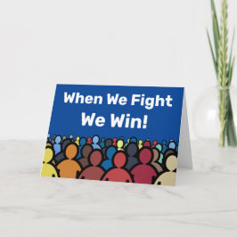 Als we vechten winnen we Harris Walz Kaart