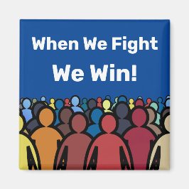 Als we vechten winnen we Harris Walz Magneet