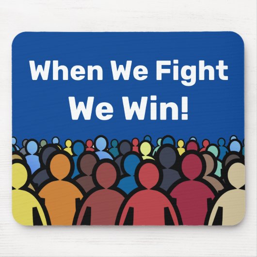 Als we vechten winnen we Harris Walz Muismat (Voorkant)