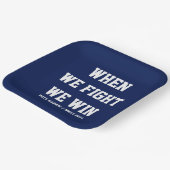 Als we vechten winnen we Harris Walz Papieren Bordje (Gebogen)